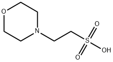 4-Morpholineethanesulfonic acid Struktur