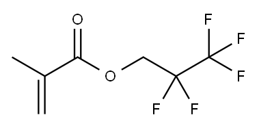 1H,1H-全氟丙基甲基丙烯酸酯, 45115-53-5, 结构式