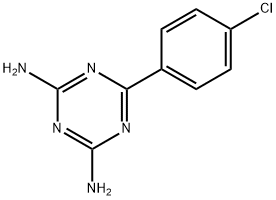 6-(4-CHLOROPHENYL)-1,3,5-TRIAZINE-2,4-DIAMINE Struktur