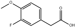 3-氟-4-甲氧基苯乙酸, 452-14-2, 结构式
