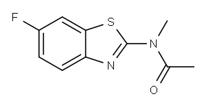 Acetamide, N-(6-fluoro-2-benzothiazolyl)-N-methyl- (9CI) Structure