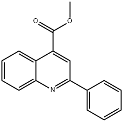 2-苯基-4-喹啉羧酸甲酯, 4546-48-9, 结构式