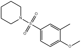 4-Methoxy-3-methylphenyl piperidin-1-yl sulphone, 2-Methyl-4-[(piperidin-1-yl)sulphonyl]anisole Struktur