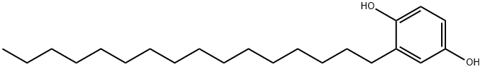 2-Hexadecyl-1,4-benzenediol Structure