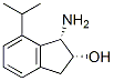 1H-Inden-2-ol,1-amino-2,3-dihydro-7-(1-methylethyl)-,(1S,2R)-(9CI) Structure