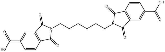 2,2'-Hexamethylenebis(1,3-dihydro-1,3-dioxo-2H-isoindole-5-carboxylic acid) Structure