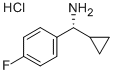 N-(4-フルオロベンジル)シクロプロパンアミン塩酸塩 化学構造式