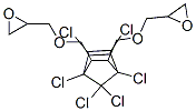 2,2'-[(1,4,5,6,7,7-hexachlorobicyclo[2.2.1]hept-5-ene-2,3-diyl)bis(methyleneoxymethylene)]bisoxirane Structure