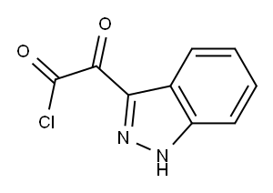 1H-Indazole-3-acetyl chloride, alpha-oxo- (9CI)|