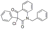 2,4(1H,3H)-Quinolinedione,  3-chloro-3-phenyl-1-(phenylmethyl)- Structure