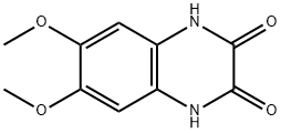 6,7-二甲氧基-1,4-二氢-2,3-喹喔啉二酮 一水合物, 4784-02-5, 结构式