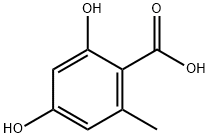 2,4-DIHYDROXY-6-METHYLBENZOIC ACID Struktur