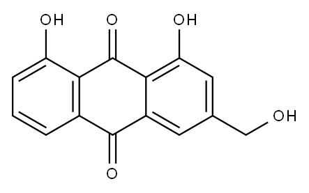 アロエエモジン 化学構造式