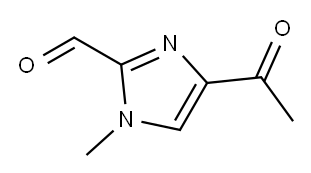 1H-Imidazole-2-carboxaldehyde, 4-acetyl-1-methyl- (9CI) Structure