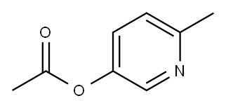 Acetic acid 6-methyl-3-pyridyl ester Structure
