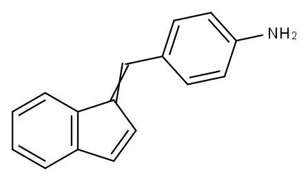 4-(1H-Inden-1-ylidenemethyl)benzen-1-amine Structure