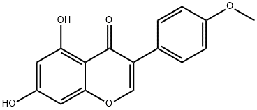 5,7-Dihydrox -4'-methoxyisoflavone Struktur