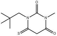 2,4(1H,3H)-Pyrimidinedione,  1-(2,2-dimethylpropyl)dihydro-3-methyl-6-thioxo- Structure