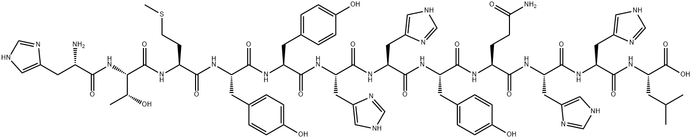H-HIS-THR-MET-TYR-TYR-HIS-HIS-TYR-GLN-HIS-HIS-LEU-OH|VEGFR-KDR/FLK-1 ANTAGONIST PEPTIDE