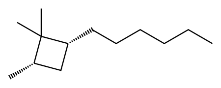 2-Hexyl-1,1,4-trimethylcyclobutane|