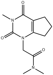 2,3,4,5,6,7-Hexahydro-2,4-dioxo-N,N,3-trimethyl-1H-cyclopentapyrimidine-1-acetamide Structure