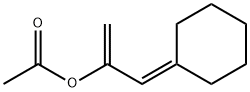 Acetic acid 1-(cyclohexylidenemethyl)vinyl ester Structure