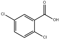 2,5-ジクロロ安息香酸 化学構造式