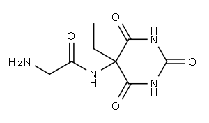 Acetamide, 2-amino-N-(5-ethylhexahydro-2,4,6-trioxo-5-pyrimidinyl)- (9CI) Structure