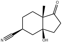 1H-Indene-5-carbonitrile,octahydro-3a-hydroxy-7a-methyl-1-oxo-,(3aS,5S,7aS)-(9CI)|