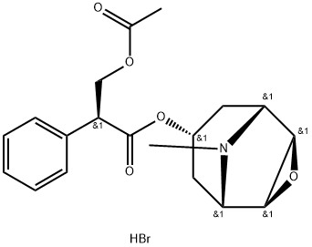 O-Acetyl-(-)-hyoscine HydrobroMide, 5027-67-8, 结构式