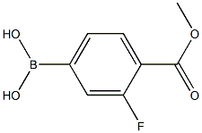 3-FLUORO-4-METHOXYCARBONYLPHENYLBORONIC ACID Struktur