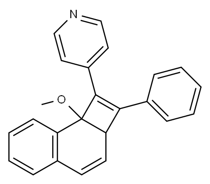 4-[2a,8b-Dihydro-8b-methoxy-2-phenylcyclobuta[a]naphthalen-1-yl]pyridine|