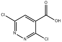 3,6-Dichloropyridazine-4-carboxylic acid Structure
