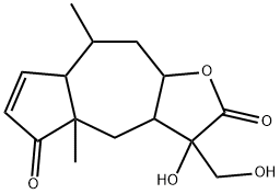 3,3a,4,4a,7a,8,9,9a-Octahydro-3-hydroxy-3-hydroxymethyl-4a,8-dimethylazuleno[6,5-b]furan-2,5-dione|