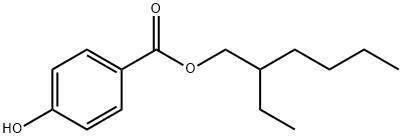 2-Ethylhexyl 4-hydroxybenzoate Struktur