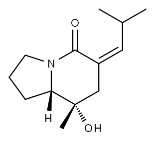 5(1H)-Indolizinone, hexahydro-8-hydroxy-8-methyl-6-(2-methylpropylidene)-, (6Z,8S,8aS)- (9CI)|