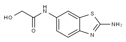 Acetamide, N-(2-amino-6-benzothiazolyl)-2-hydroxy- (9CI) Structure