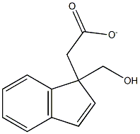 1H-Indene-1-methanol acetate Structure