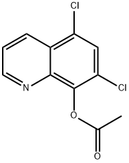 Acetic acid 5,7-dichloro-8-quinolyl ester Structure