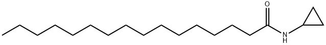 HexadecanaMide, N-cyclopropyl- Structure