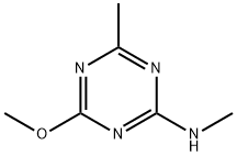 4-Methoxy-N,6-dimethyl-1,3,5-triazin-2-amine Struktur