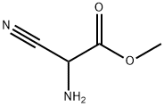 Acetic acid, aMinocyano-, Methyl ester Structure