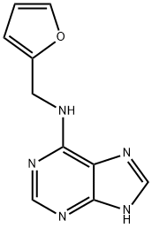6-糠氨基嘌呤, 525-79-1, 结构式