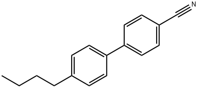 4-ブチルビフェニル-4'-カルボニトリル 化学構造式