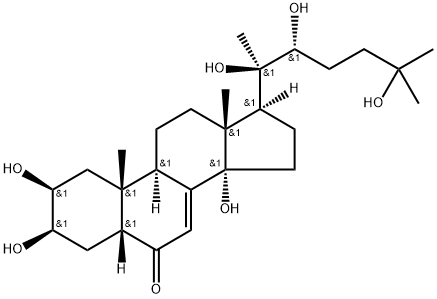 β-エクジソン 化学構造式