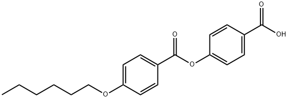4-(4-HEXYLOXYBENZOYLOXY)BENZOIC ACID Structure