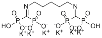 Hexapotassium dihydrogen [hexane-1,6-diylbis[nitrilobis(methylene)]]tetrakisphosphonate Structure
