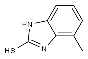 4-METHYL-1H-ベンズイミダゾール-2-チオール 化学構造式