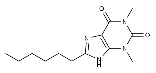8-Hexyl-3,7-dihydro-1,3-dimethyl-1H-purine-2,6-dione|
