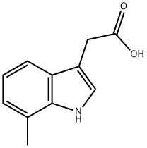 7-METHYLINDOLE-3-ACETIC ACID Struktur